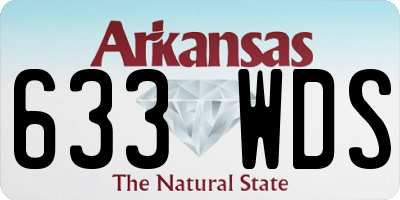 AR license plate 633WDS