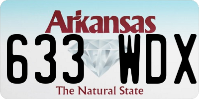 AR license plate 633WDX