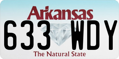 AR license plate 633WDY