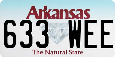 AR license plate 633WEE