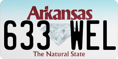 AR license plate 633WEL