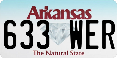 AR license plate 633WER