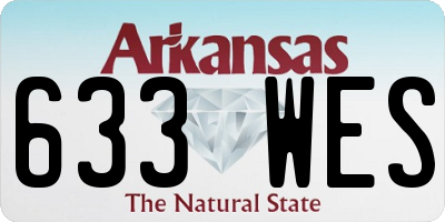 AR license plate 633WES