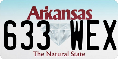 AR license plate 633WEX