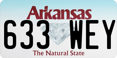AR license plate 633WEY