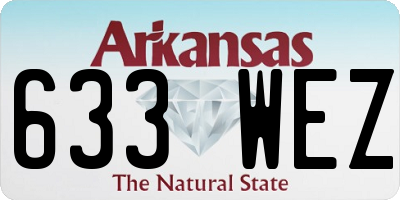 AR license plate 633WEZ