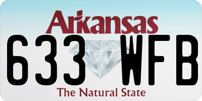 AR license plate 633WFB