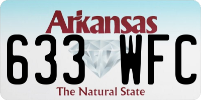 AR license plate 633WFC