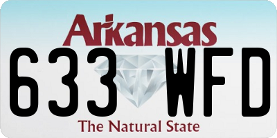 AR license plate 633WFD