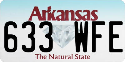 AR license plate 633WFE