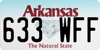 AR license plate 633WFF