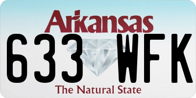 AR license plate 633WFK
