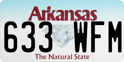 AR license plate 633WFM