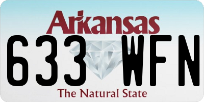 AR license plate 633WFN