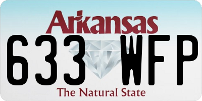 AR license plate 633WFP