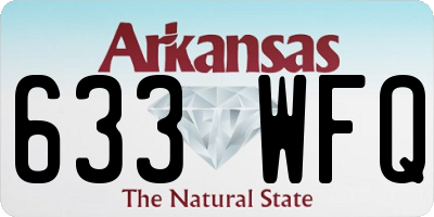 AR license plate 633WFQ