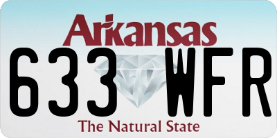 AR license plate 633WFR