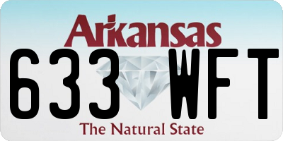AR license plate 633WFT