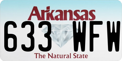 AR license plate 633WFW