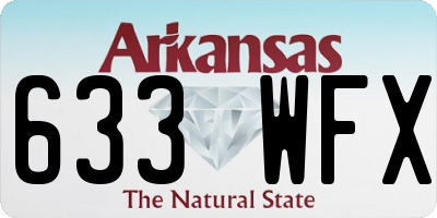 AR license plate 633WFX