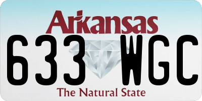 AR license plate 633WGC