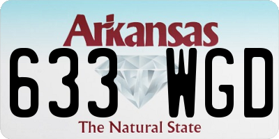 AR license plate 633WGD