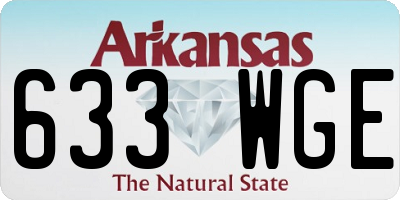 AR license plate 633WGE
