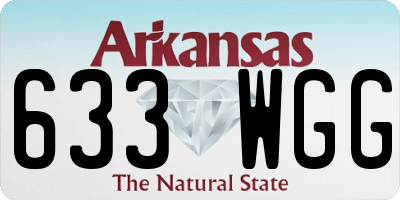 AR license plate 633WGG