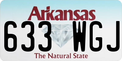AR license plate 633WGJ