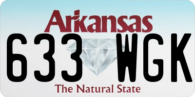 AR license plate 633WGK