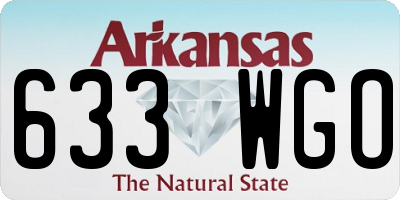 AR license plate 633WGO