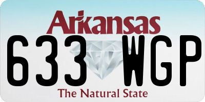 AR license plate 633WGP