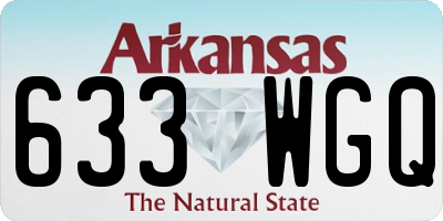 AR license plate 633WGQ