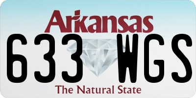 AR license plate 633WGS