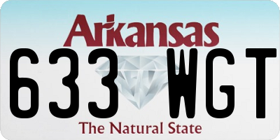 AR license plate 633WGT