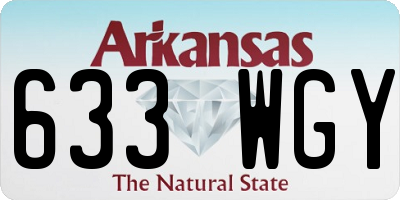 AR license plate 633WGY