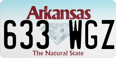 AR license plate 633WGZ