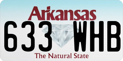 AR license plate 633WHB