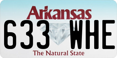AR license plate 633WHE