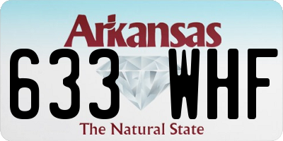 AR license plate 633WHF