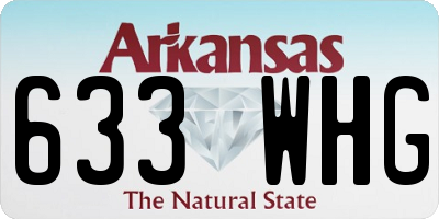 AR license plate 633WHG