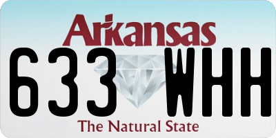 AR license plate 633WHH