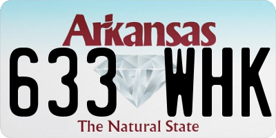 AR license plate 633WHK