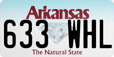 AR license plate 633WHL