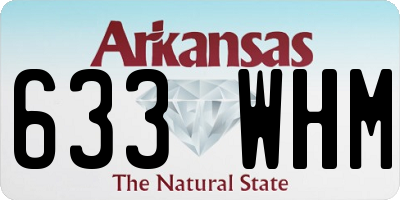 AR license plate 633WHM