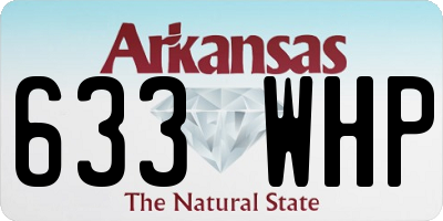 AR license plate 633WHP