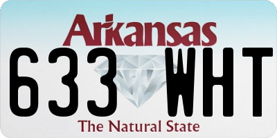 AR license plate 633WHT
