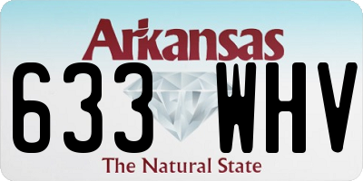 AR license plate 633WHV