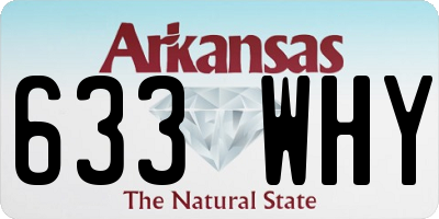 AR license plate 633WHY