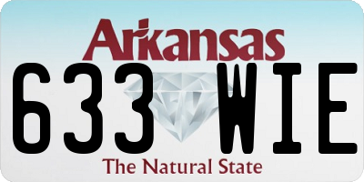 AR license plate 633WIE